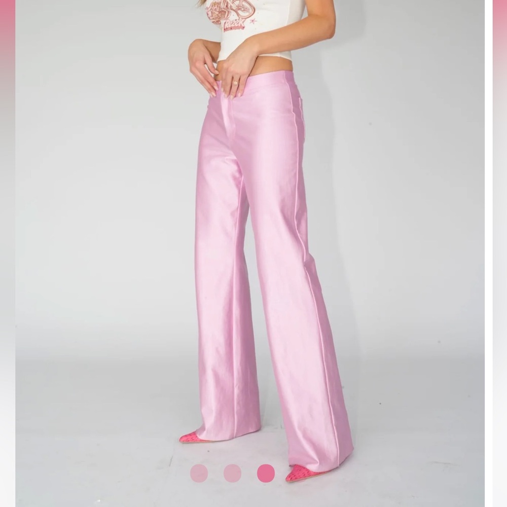 Rezek Studio low rise trouser in Cupid pink. Size Medium - NWT
